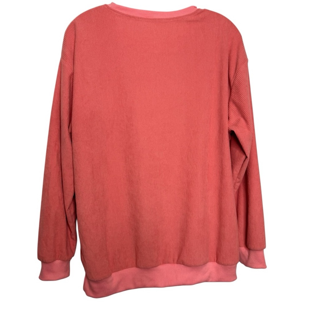 Love Graphic Pink Sweatshirt Oversized Size Small - Picture 6 of 8